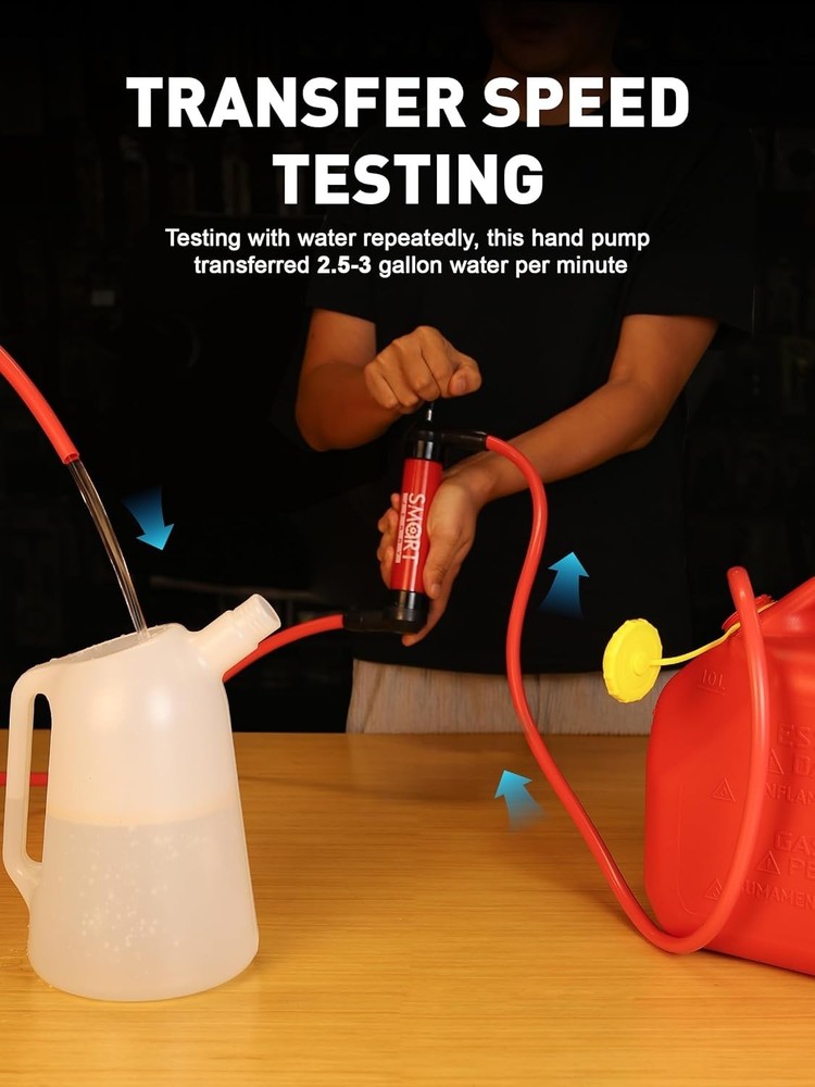 Multi-Use Hand Pump for Automotive Fluid Transfer - Quick Assembly & Ease