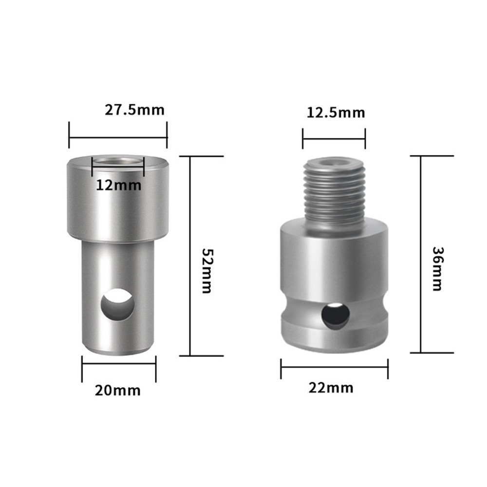 4 Interface Earth Auger Adapter Tool Compatible with Hammer Machine Drill