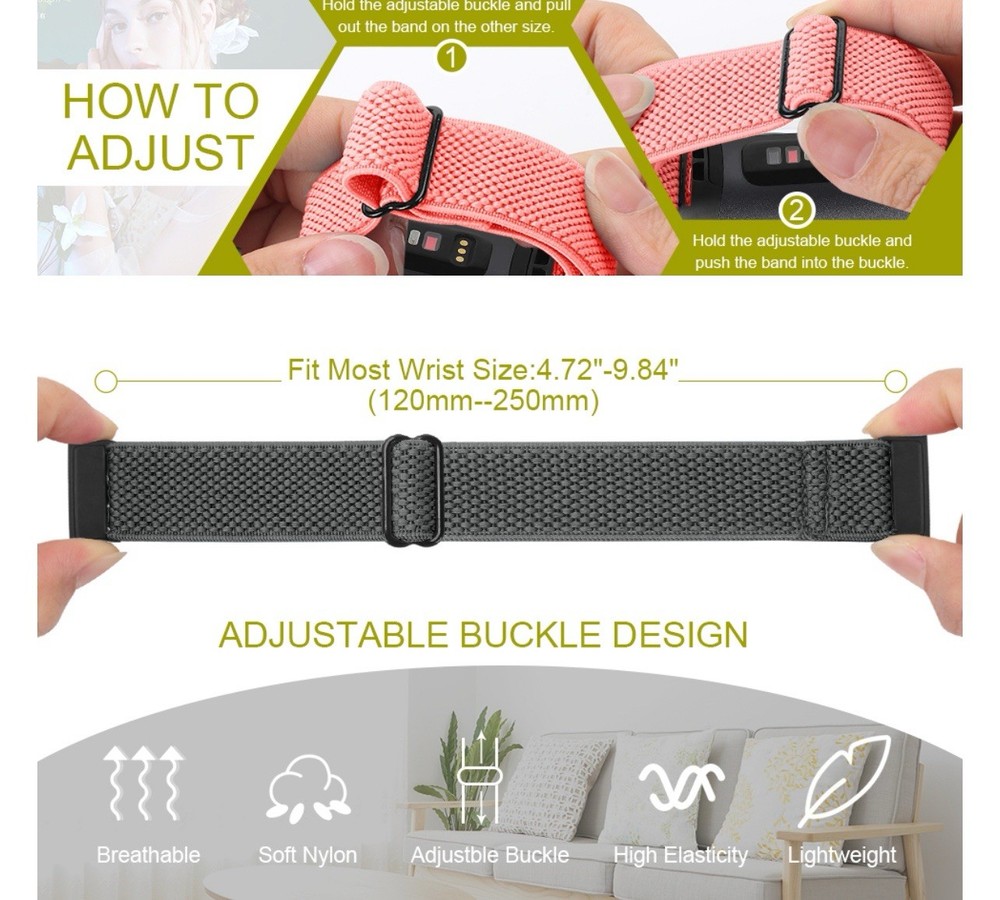 10 Pack Fit Bit Versa? Replacement Bands Multicolor Washable, NEW