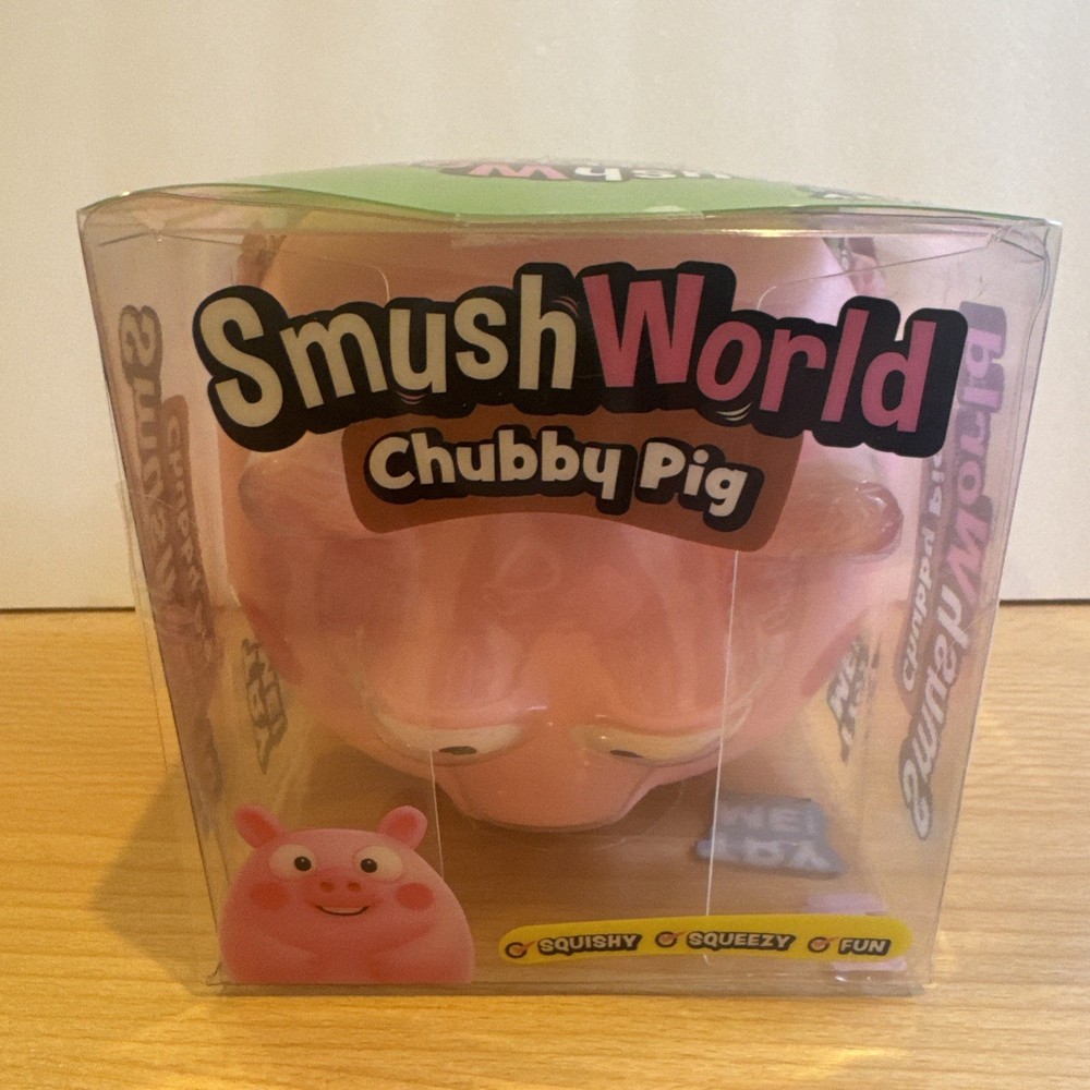 🐷 RMS Crazy Fun Smush World Chubby Pig Squishy 🐽 Five Below Pink