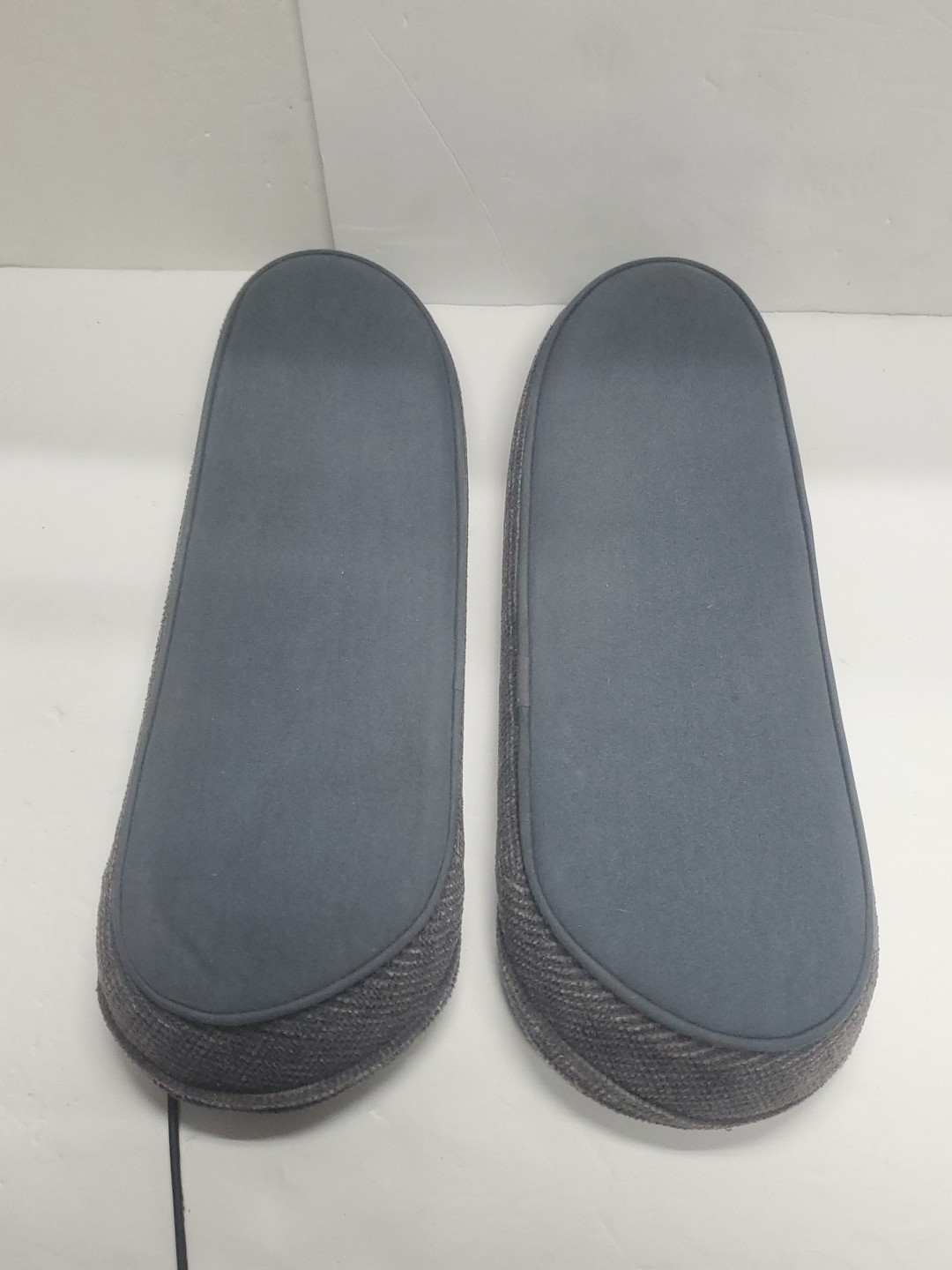 87-91 Ford F150 250 Bronco Bucket Seat Captain Chair Arm Rest Set Blue Cloth OEM