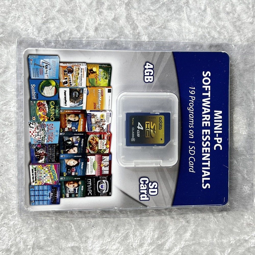Mini-PC Software Essentials 4 GB SD Card - New