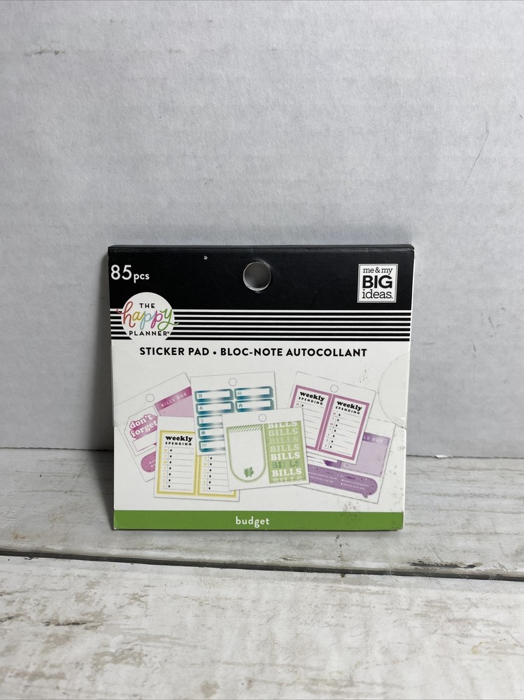 The Happy Planner Budget Sticker Pad 85 Piece