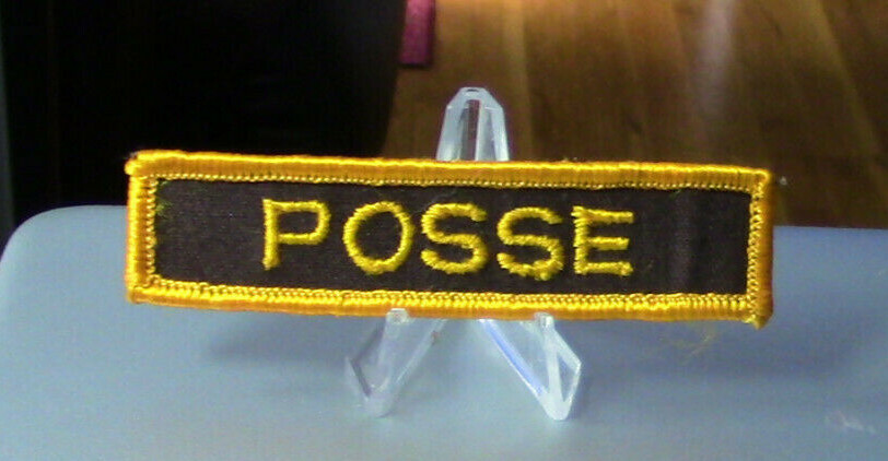Patch Retired: Posse (Texas Law Enforcement) Patch (Black Background)