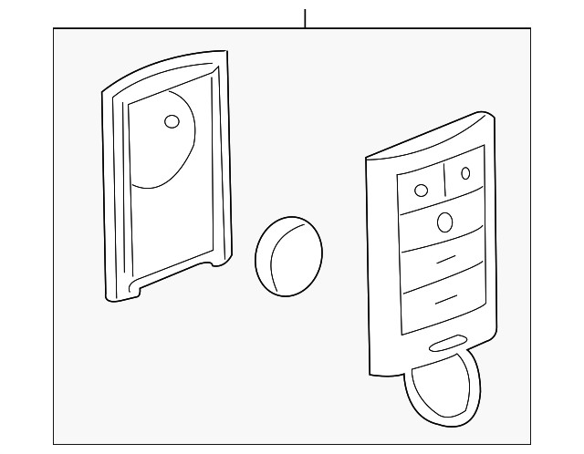 Genuine 5 Button Keyless Entry Remote Key Fob 25943676
