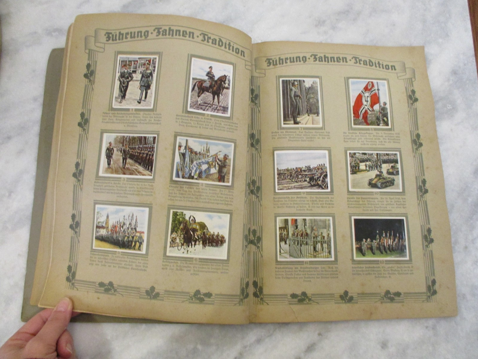 DIE DEUTLCHE WEHRMACHT - CIGARETTE CARDS PHOTO ALBUM - 1936 GERMAN - COMPLETE