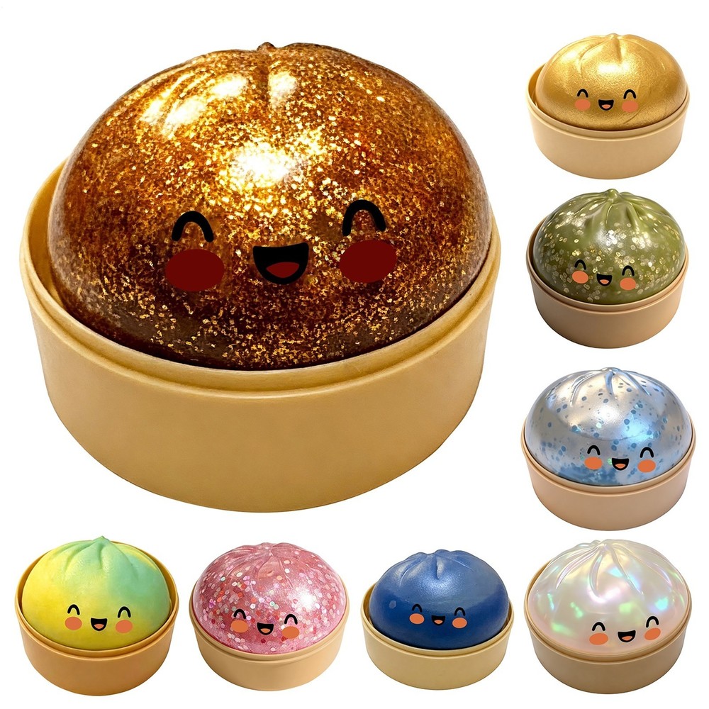 Five Below Mystery Squishy Bun Dumpling RARE GLITTER Limited Edition