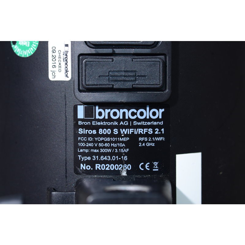 Broncolor Siros S 800 Compact Device - Studio Flash WiFi / RFS 2 - Studio Flash
