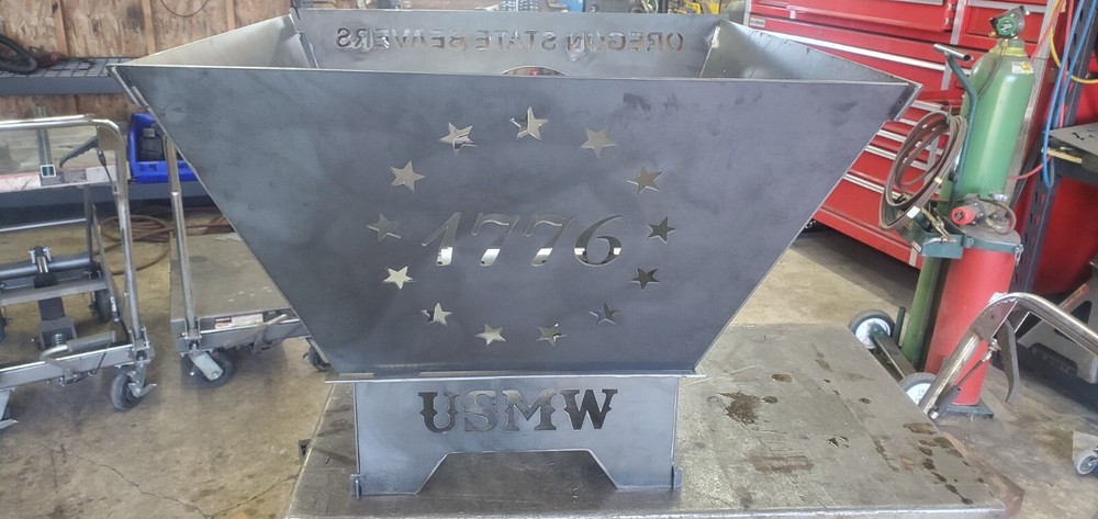 Custom Large Multi Design Fire Pit (Collapsible)