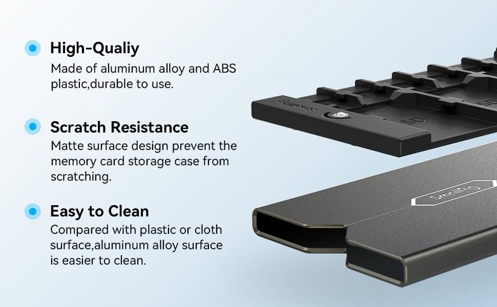 SmallRig Memory Card Case Holder Storage for SD / Micro SD / SIM Cards