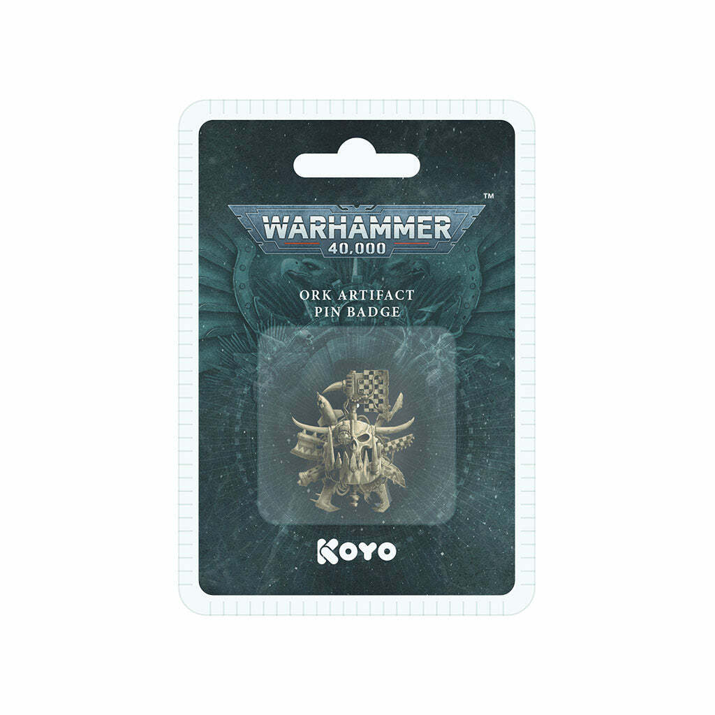 Warhammer 40k KOYO Ork Artifact Pin Badge NEW