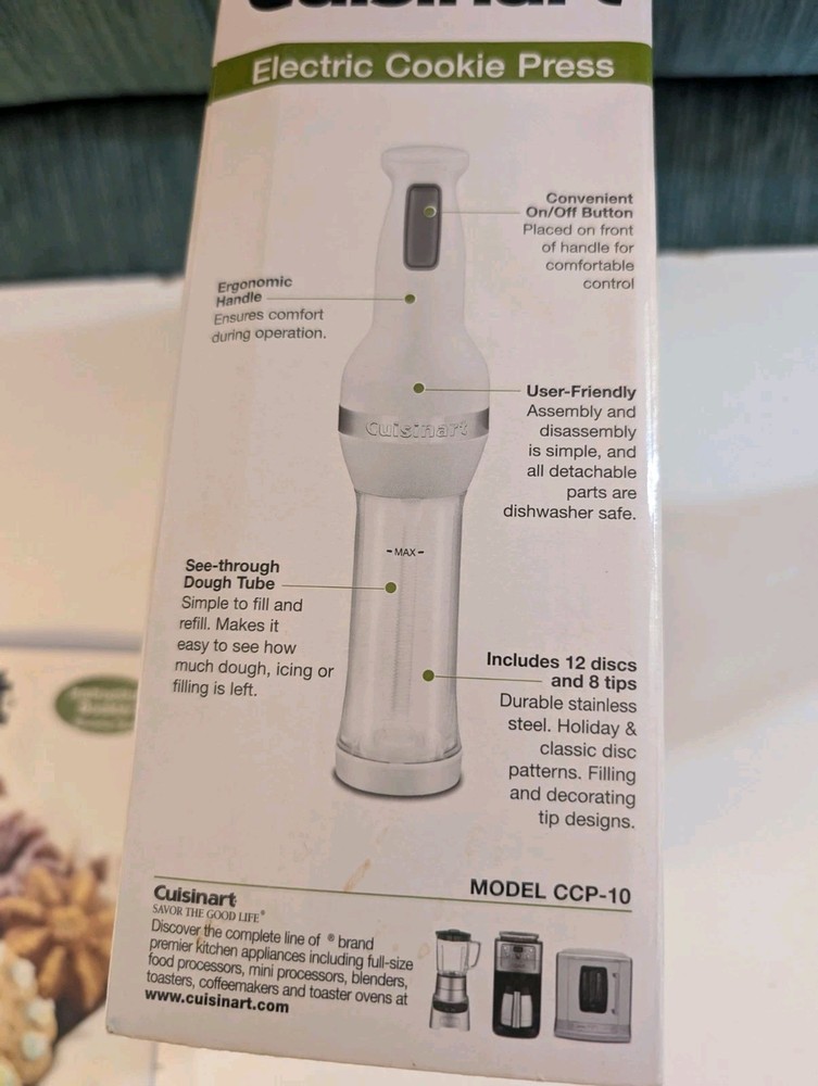 Cuisinart Electric Cookie Press Model CCP-10 Very Nice.