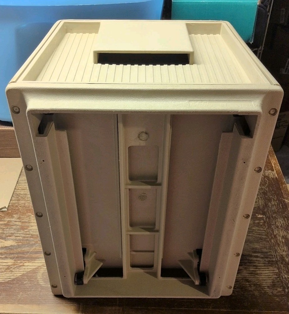 Tuf-File by STACO Stackable Hard Plastic File Cabinet Beige MCM #1