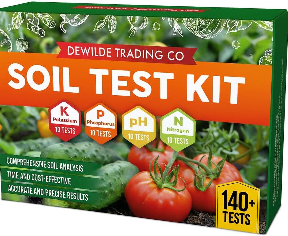 Soil Test Kit -140 Test- 2026 Version- Testing PH Ammonia Nitrogen Phosphorus an