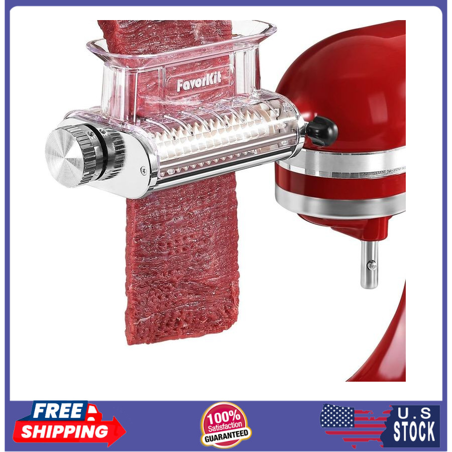 FavorKit Adjustable 3‑Thickness Meat Tenderizer Attachment – For KitchenAid Stan