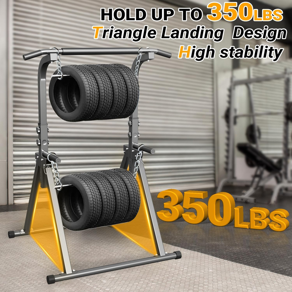 Foldable Pull up Bar Free Standing Multi-Function Power Tower Dip Bar with Assis
