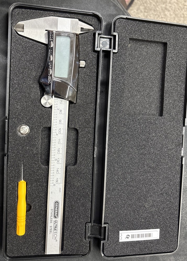 General Tools DIGITAL CALIPER No. 147 Inside Outside Step Range 6” New in Case