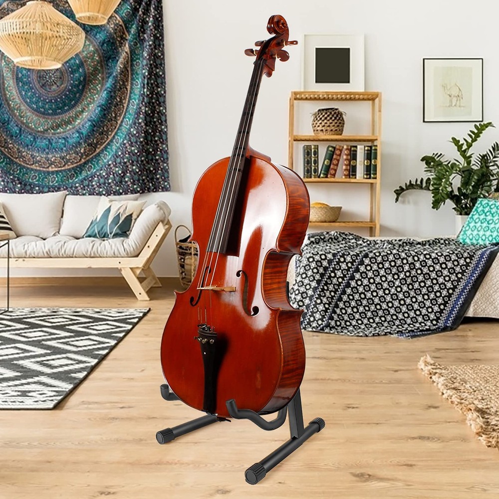 Cello Stand Adjustable, Folding Cello Support Stand, A-Frame Folding Cello Ho...