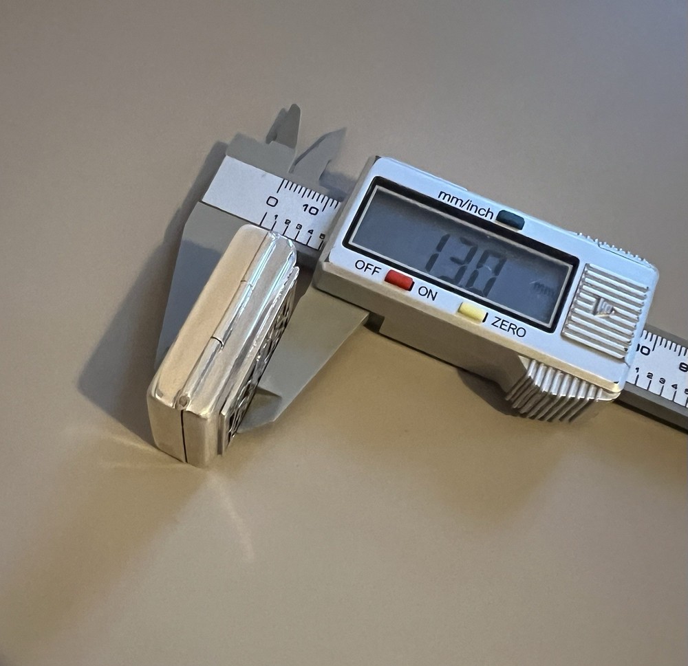 Superb Solid Silver Egyptian Revival Pill / Snuff Box Pharaoh