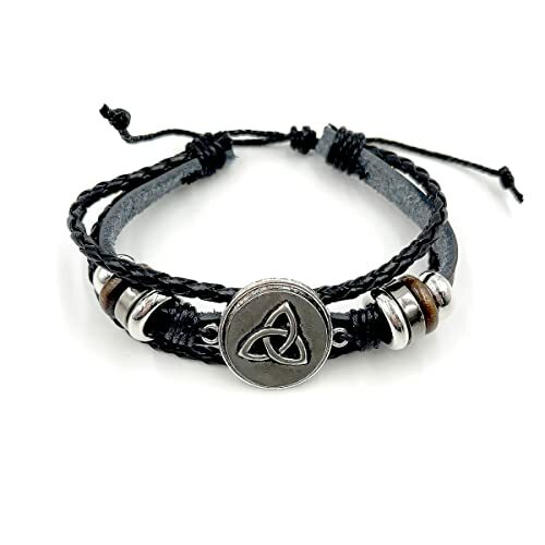 IRISH MULLINGAR PEWTER TIE BRACELET TRINITY DESIGN