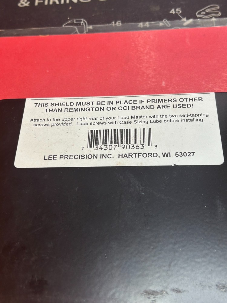 LEE Loadmaster Explosion Sheild #90363