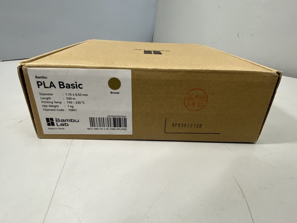 BAMBU PLA Basic Bronze FILAMENT 1.75/.33MM 10801