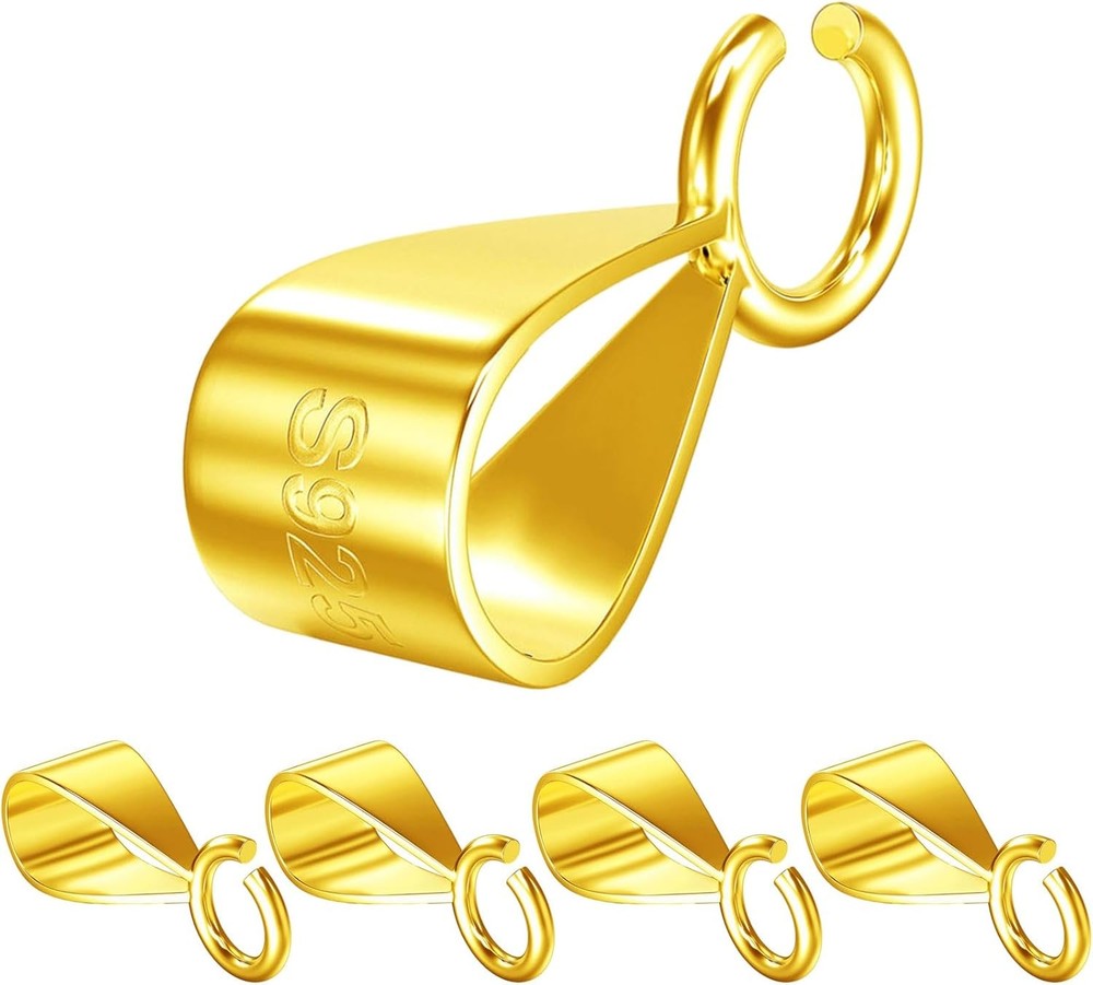 925 Sterling Sier Bails for Jewelry Making with Open Loop,