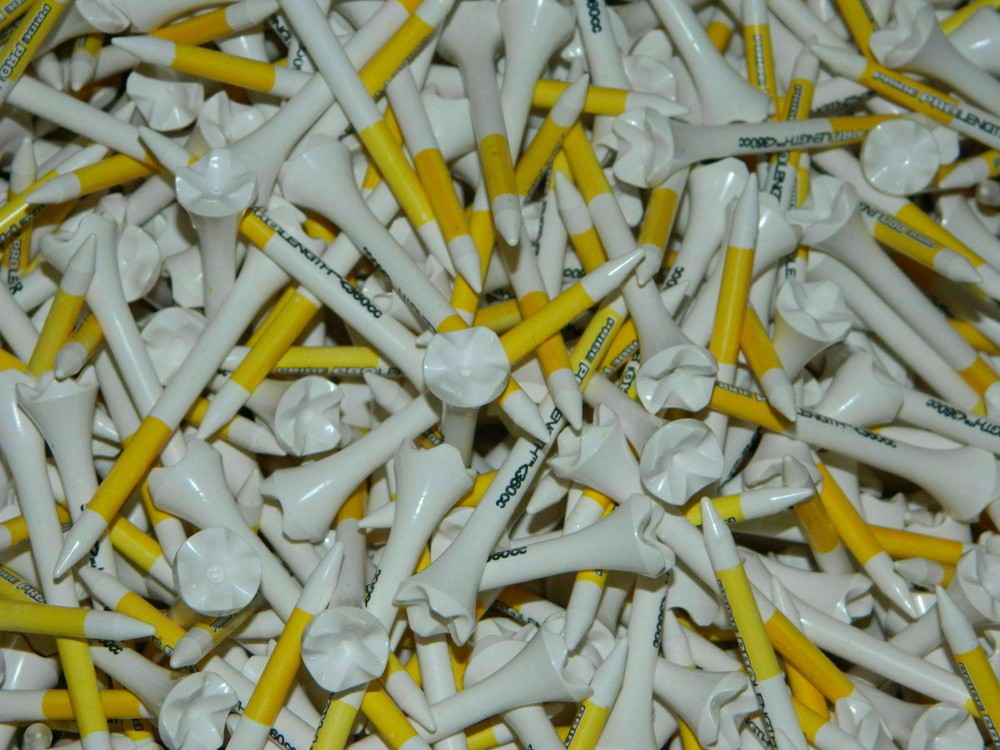New Pride PTS Evolution Golf Tees 2 3/4 White/Yellow Choose Quanity