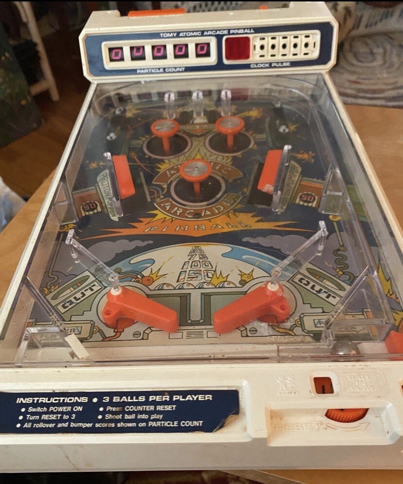 Atomic Arcade pin ball machine, 1979 Made in Japan