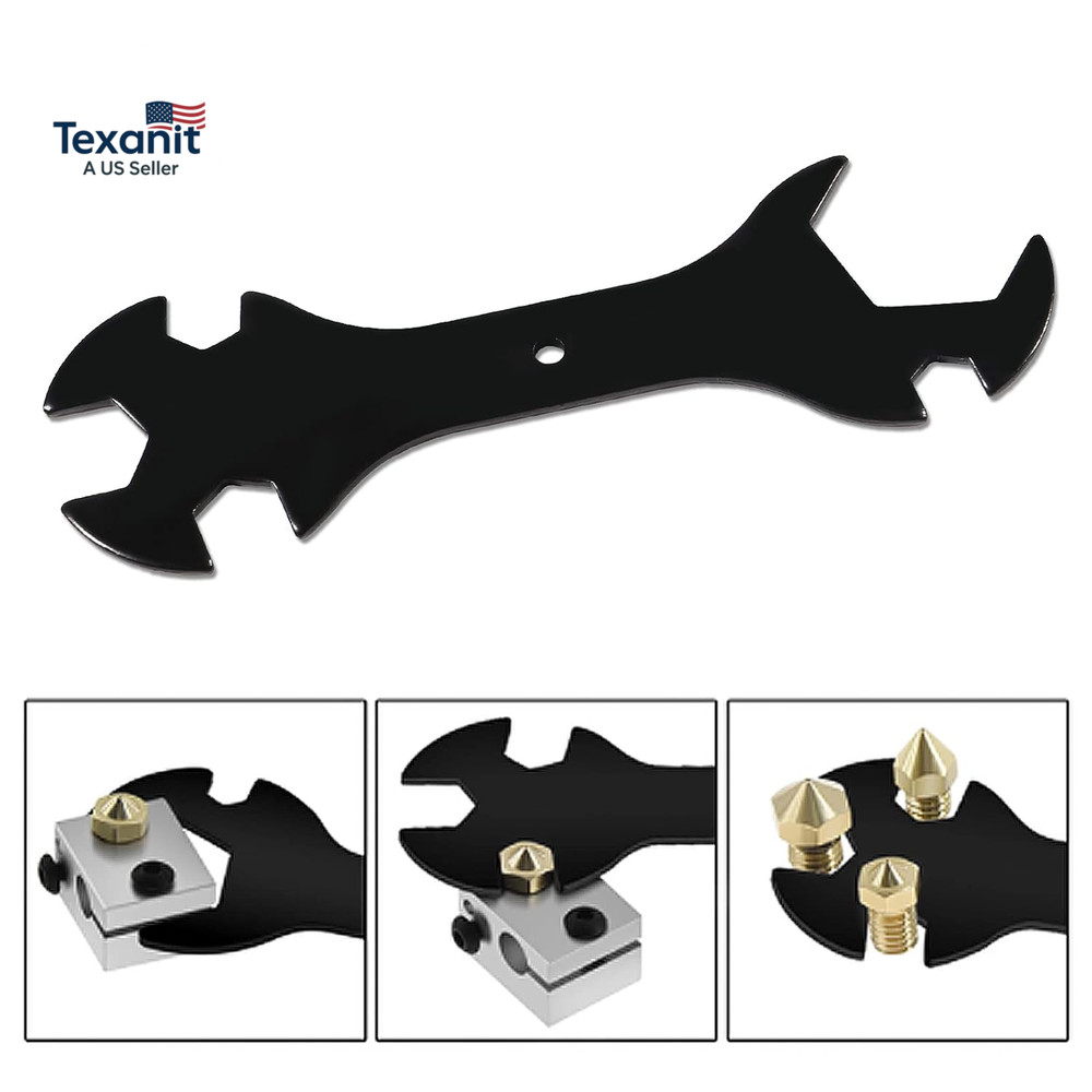 3D Printer Wrench 5 in 1 Multi-Function Wrench & Cross Wrench Replacement Instal