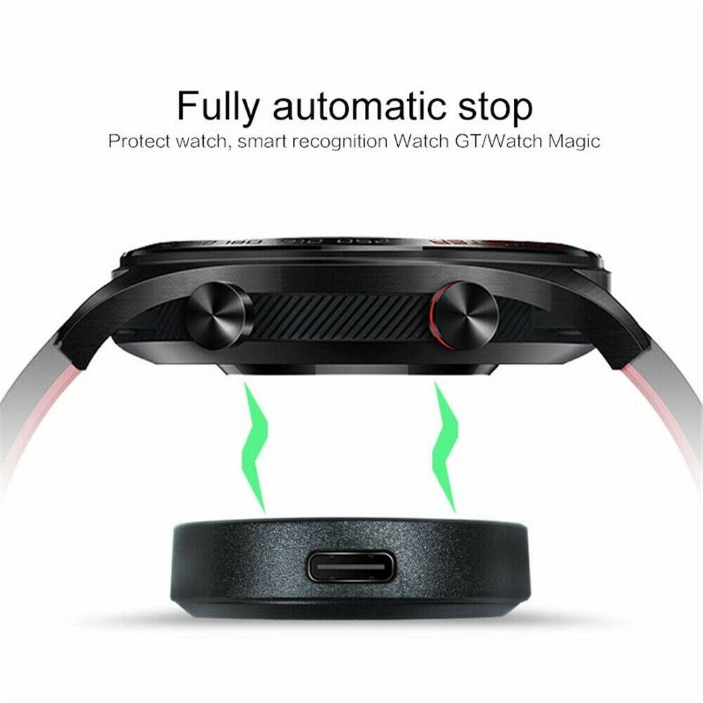 Black USB Magnetic Charging Cable Base Wireless For Huawei Watch GT2 Pro E