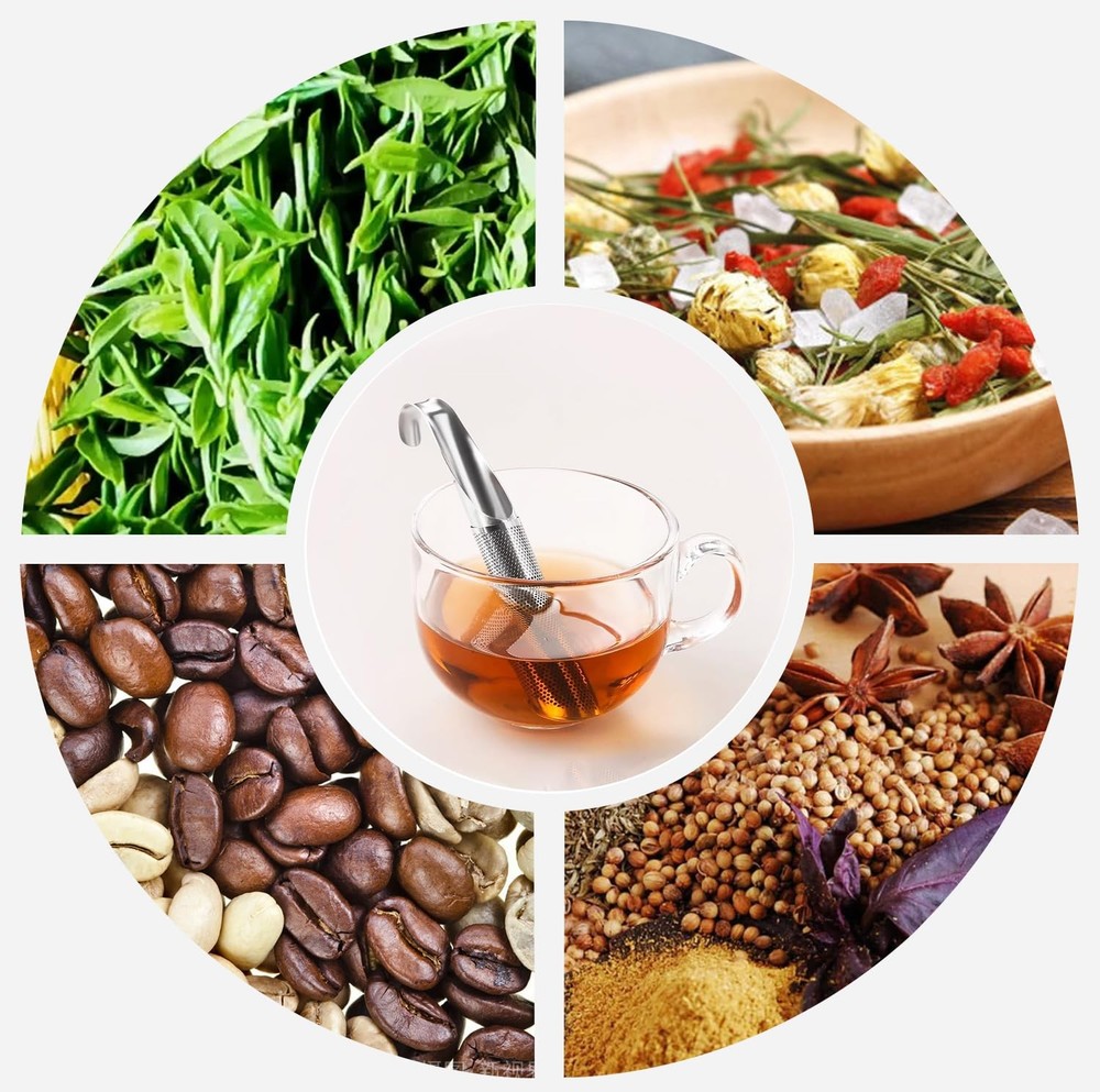 2 Pack Tea Infusers, Extra Fine Mesh Strainer for Loose standard, Silver