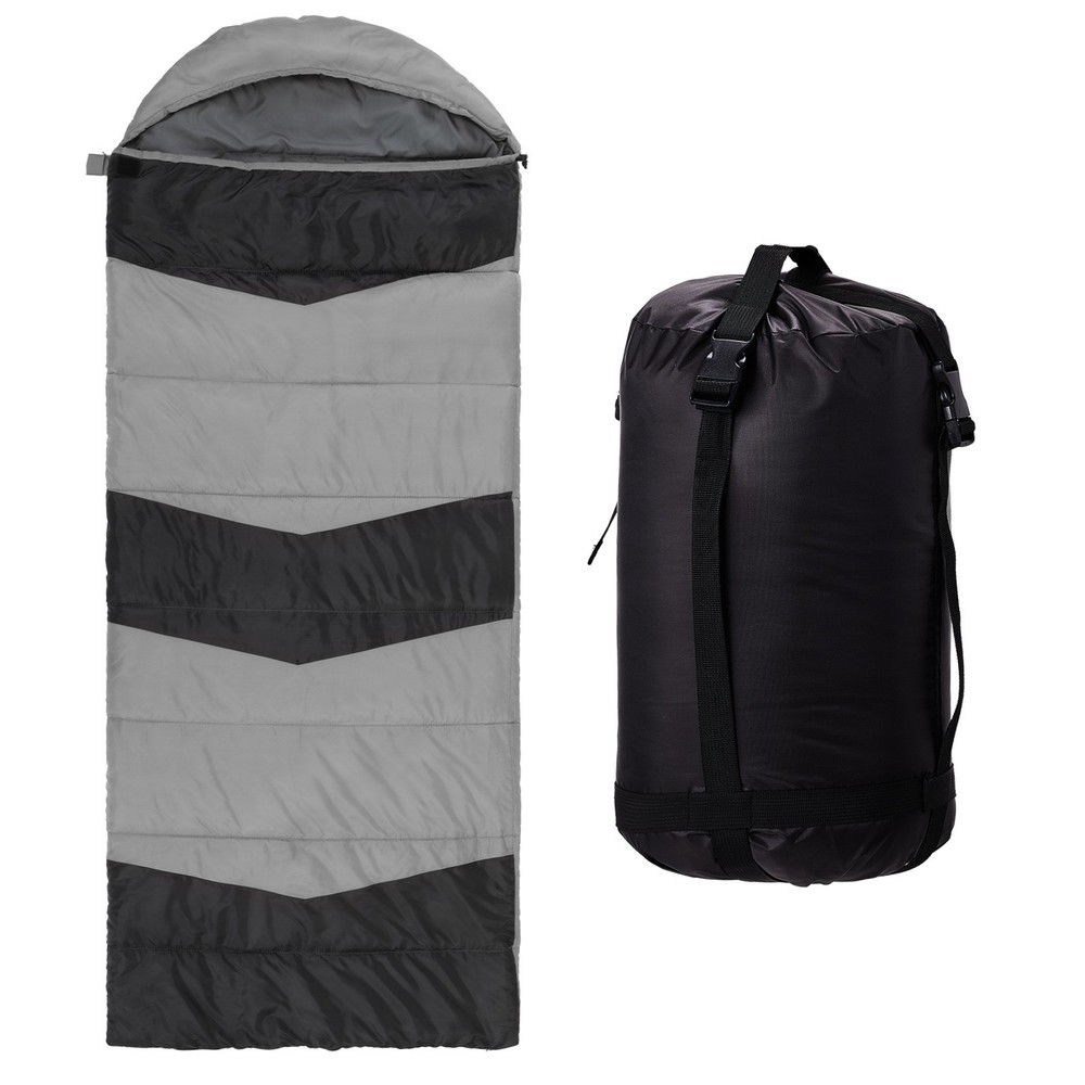 Rectangular Heated Sleeping Bag,Gray,USB‑Powered HeatingPads,Waterproof,210×85cm