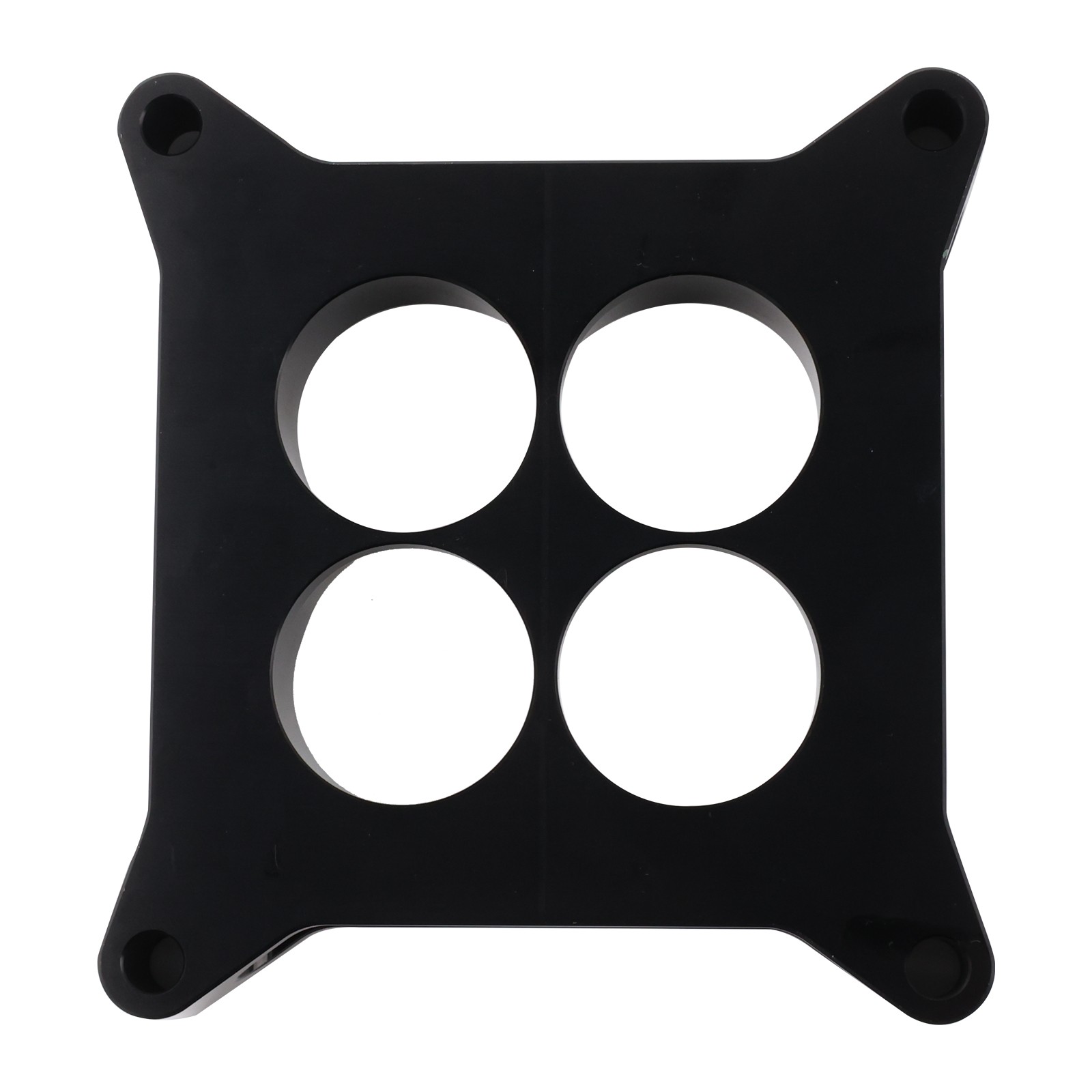 New 1"Thick Aluminum 4150 CNC Machined Carburetor Spacer Square Bore 4 Port BLK