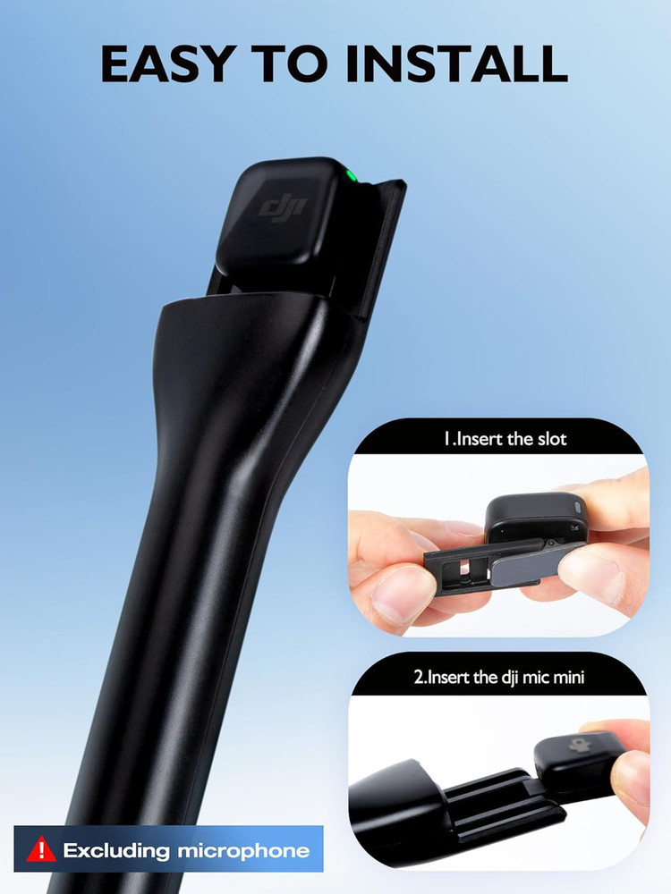 Mic Holder for DJI Mic Mini - Handheld Wireless Microphone Interview Stand, Micr