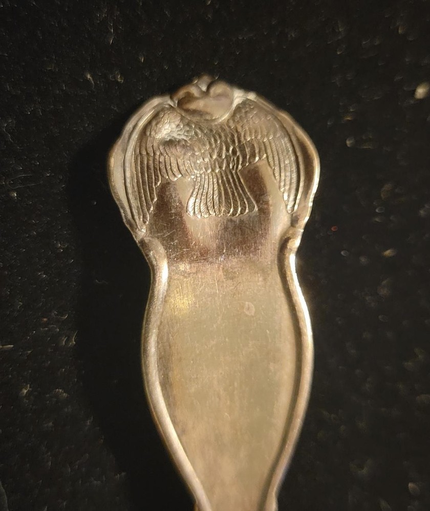 Three Vintage Rogers Silver Plate State Spoons – Ohio, Illinois, Massachusetts