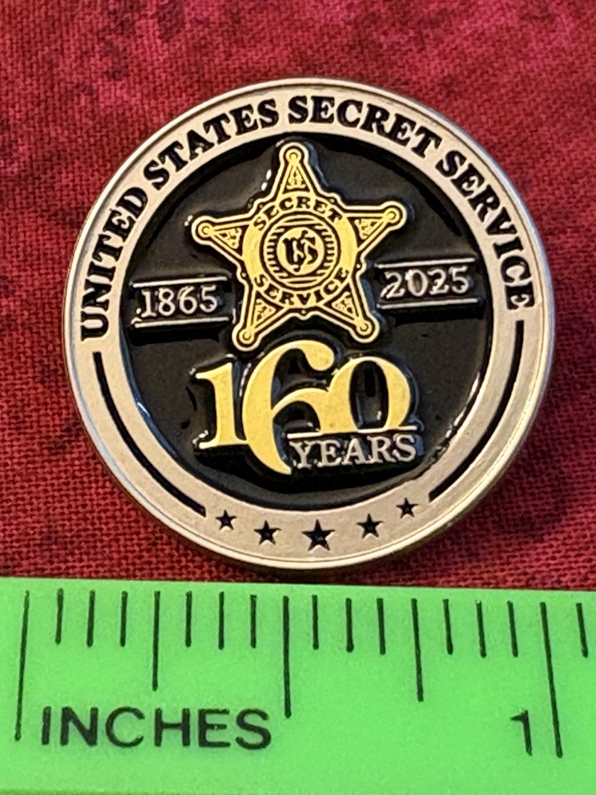 US SECRET SERVICE PIN - 160TH ANNIVERSARY OF THE SECRET SERVICE