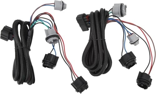 Driver & Passenger Side Tail Lamp Wiring Harness Compatible with Chevy