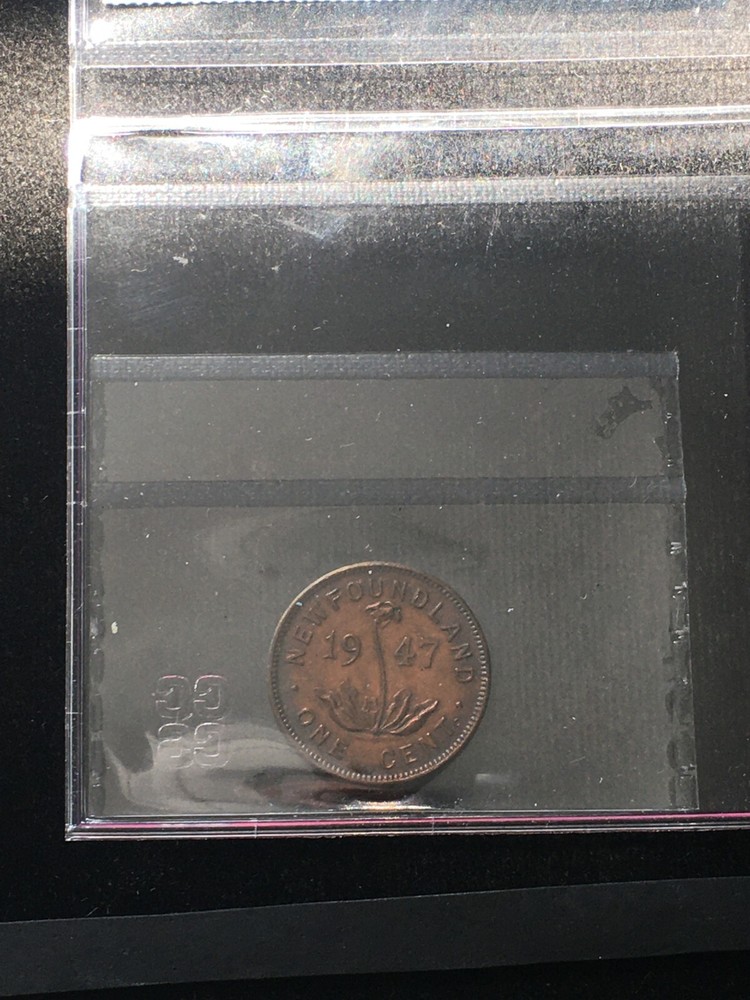 1947c CCCS Graded, Newfoundland Small One Cent, **MS-60**