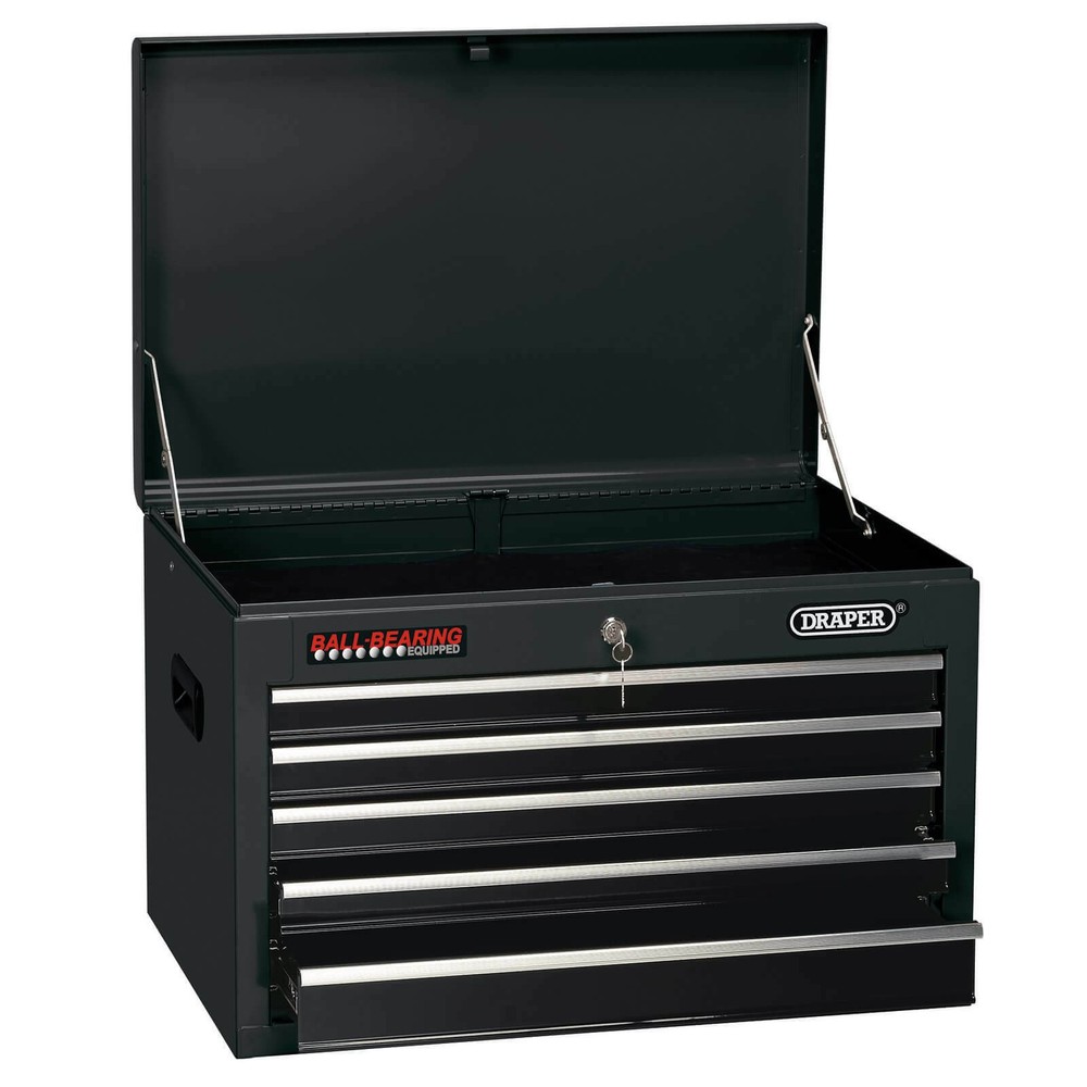 Draper 5 Drawer Tool Chest Black