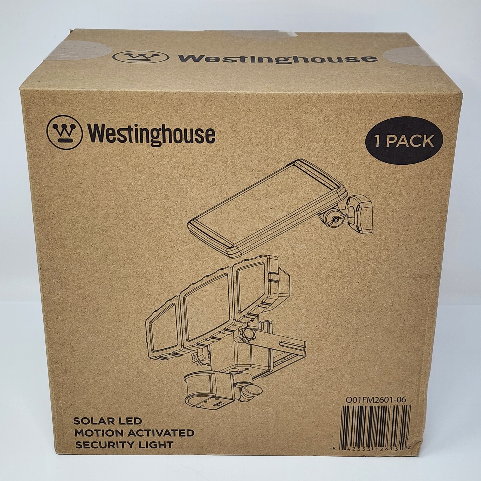 Westinghouse 2000 Lm Triple-Head Solar LED Motion Activated Security Light White