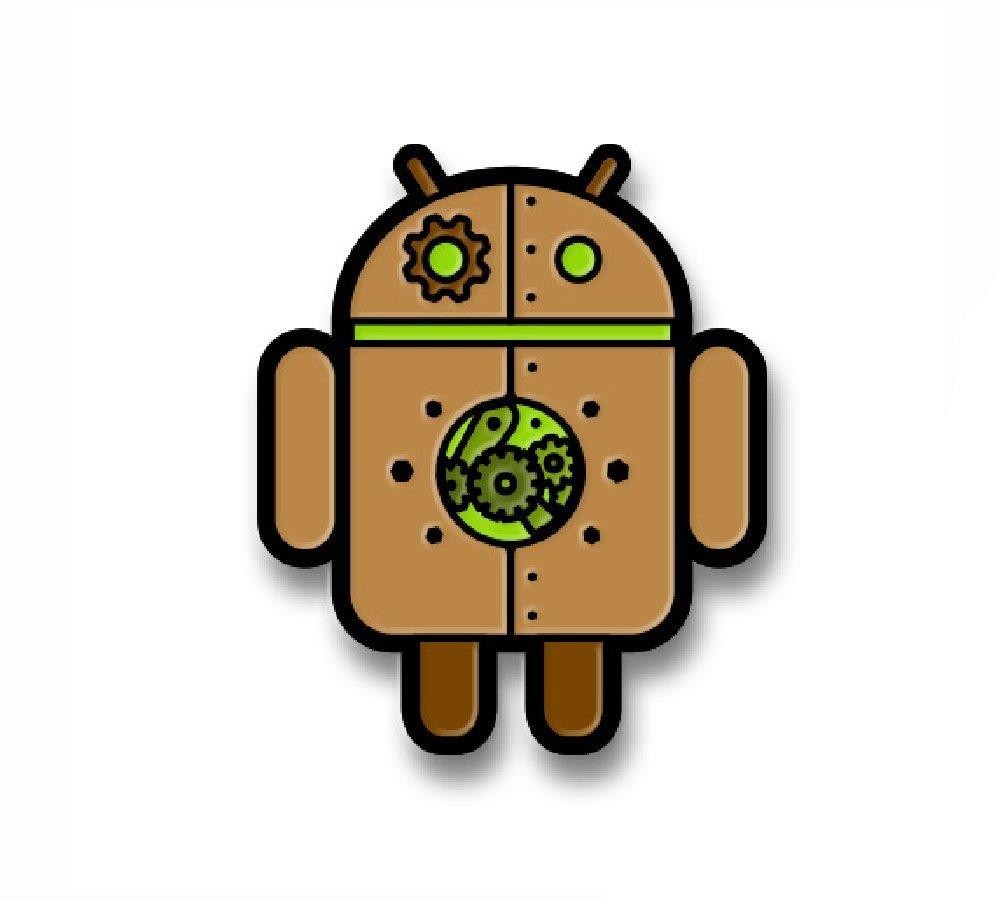ANDROID COPPERBOT ENAMEL PIN BY ANDREW BELL