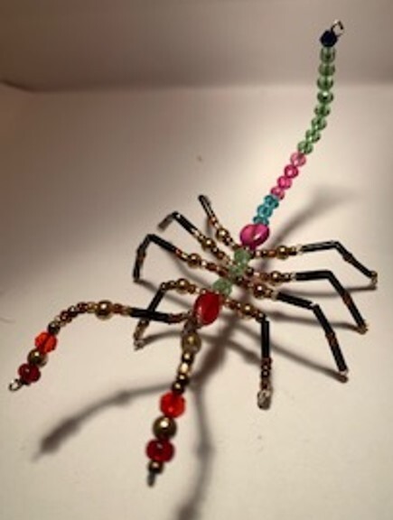 Handmade Bead and Wire SCORPION