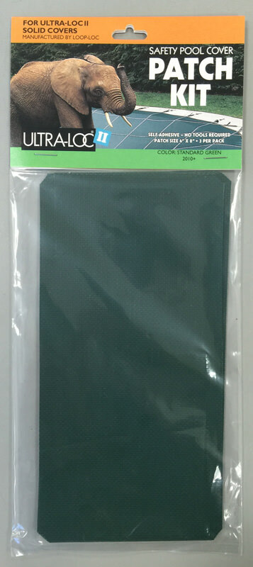 Loop-Loc Safety Pool Cover Patch Kit for Green Solid Covers - 3 Pack