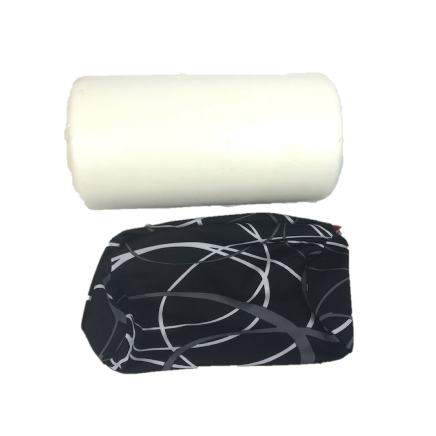 Memory Foam Roll Pillow with Removable Cover Tube Cylinder Bolster Back Neck Sol