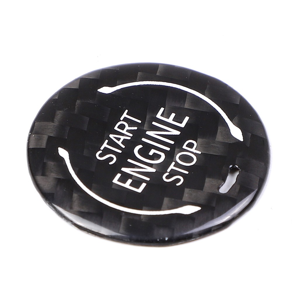 Carbon / Red Engine Start Stop Button Auto Accessories For Corvette C8 2020-2022