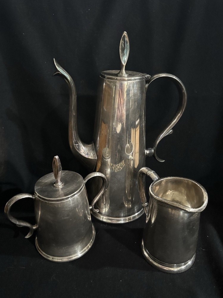 Vintage Wallace Town House & Int’l Silver Co Silver Plate Tea/Coffee Set