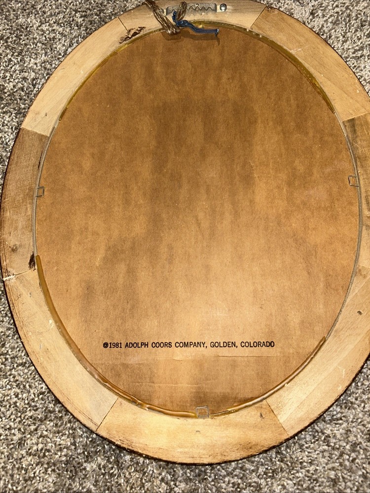 1981 GEORGE KILLIAN’S IRISH RED OVAL MIRROR