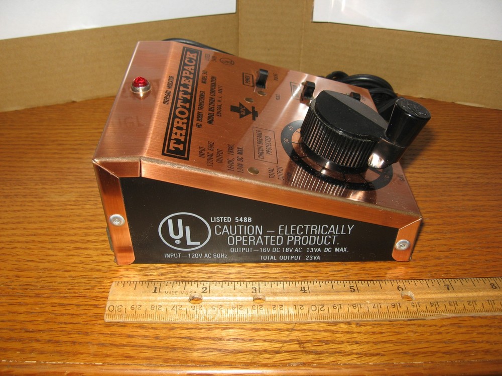 MRC Throttlepack Model 501 HO or N throttle DC controller transformer power pack