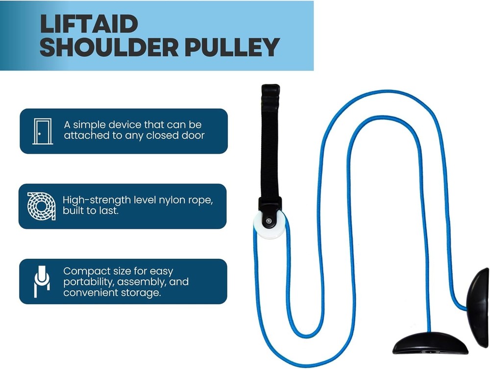 Shoulder Pulley for Physical Therapy with Exercise Guide - Improves Shoulder ...